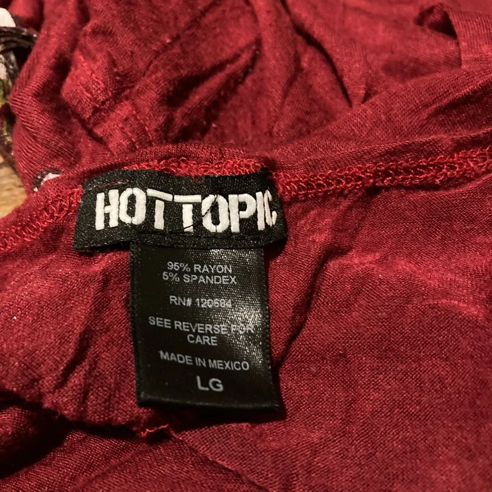 Hot Topic burgundy tank top - Picture 5 of 8
